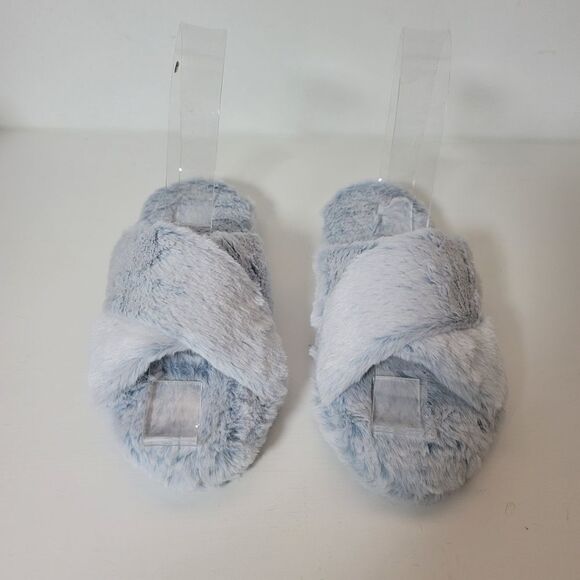 FamiPort crisscross soft cozy fluffy indoor/outdoor slippers - Picture 6 of 12